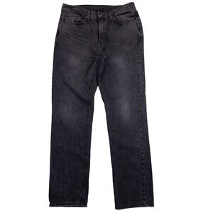 Levi's 541 Athletic Taper Jeans Mens 34x34 Washed Black Excellent Denim Pants